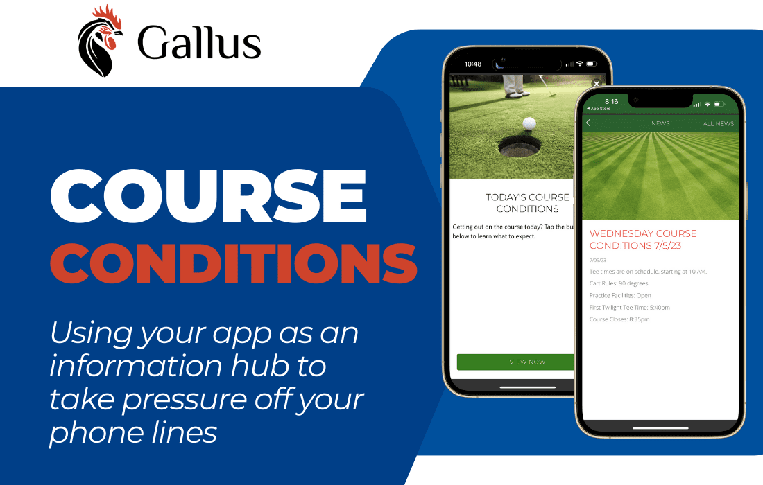 Saving Time With In-App Course Conditions